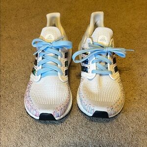 Adidas Prime Blue Ultraboost White and Blue Sneakers